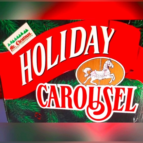 EUC Vintage Musical, Animated Holiday Carousel by Mr Christmas - Picture 1 of 6